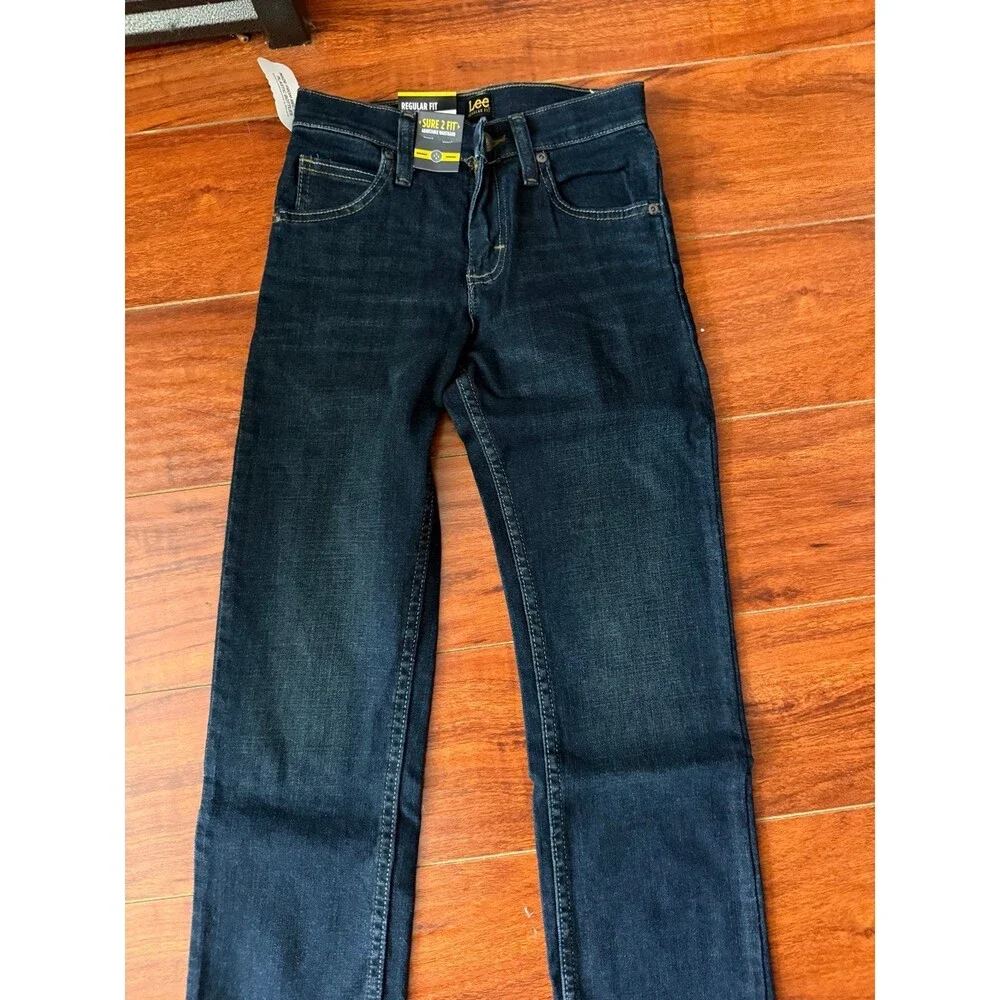 Lee Boy’s Blue Regular Fit Straight Leg Jeans Size 10 S